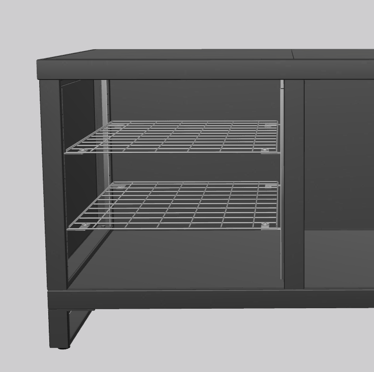 Floor system stainless steel right