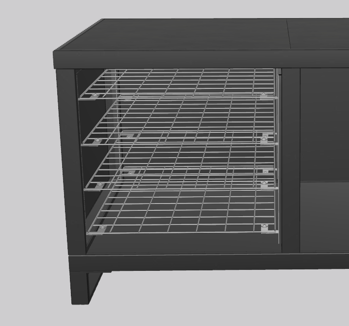 Bottom system stainless steel left