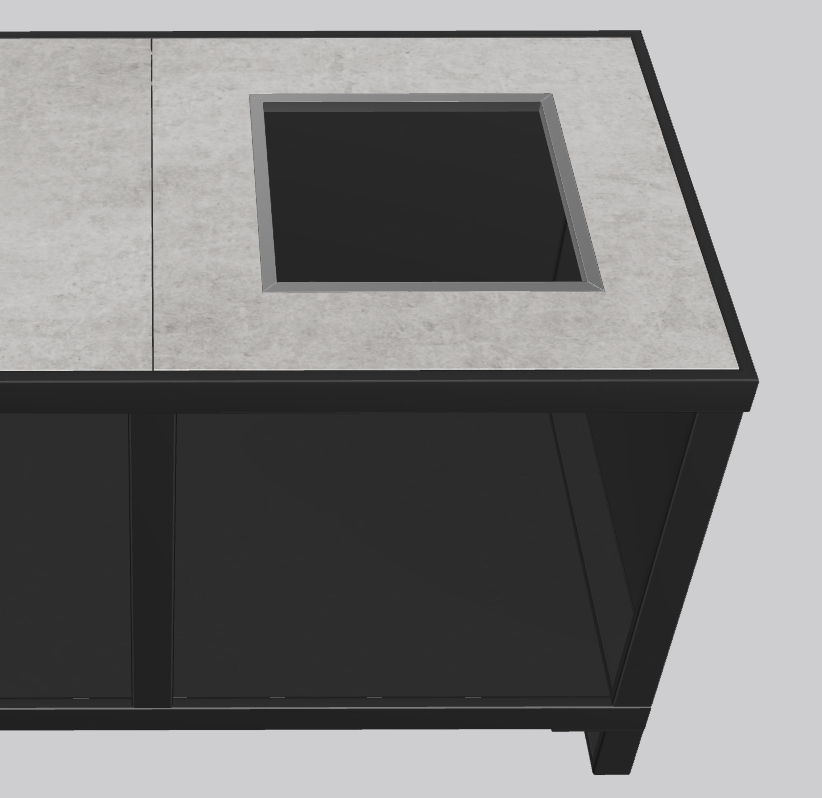 One-Q Eingangssystem Right Dekton