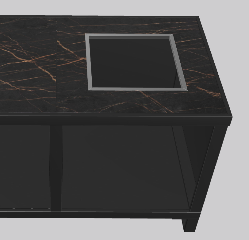 One-Q Eingangssystem Right Dekton