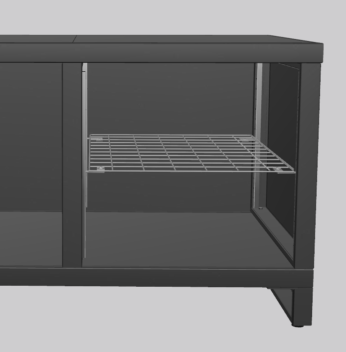 Stainless steel floor system (right) (NL)