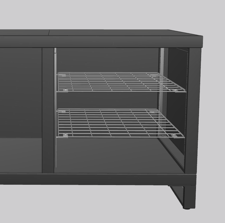 Stainless steel floor system (right) (NL)