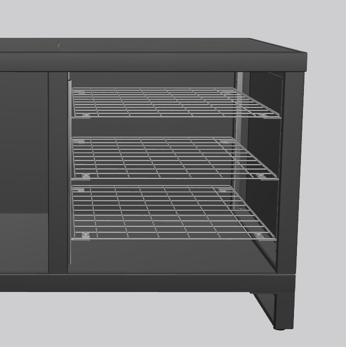 Stainless steel floor system (right) (NL)