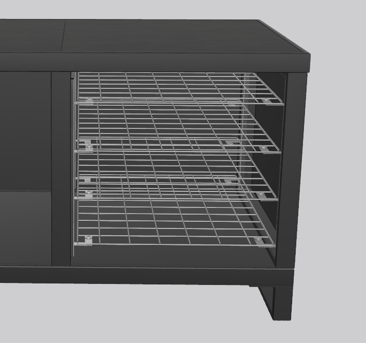 Stainless steel floor system (right) (NL)