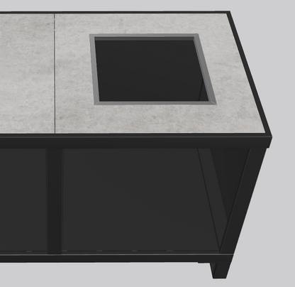 One-Q Eingangssystem Links Dekton